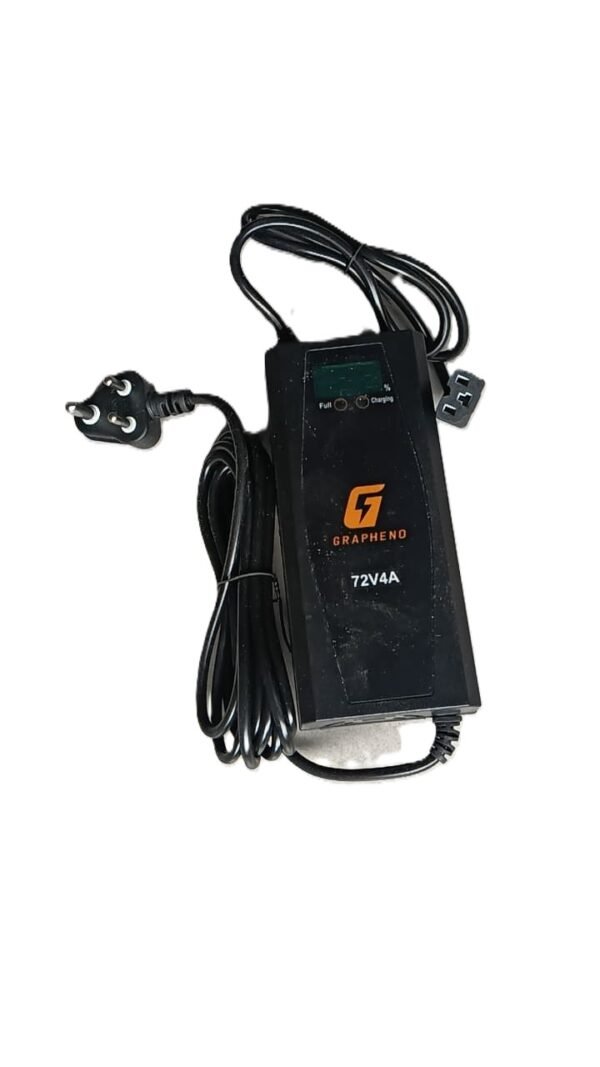 72V 4A 3 72V 4AMP Graphene Battery Charger with Percentage – Reliable & Efficient Charging