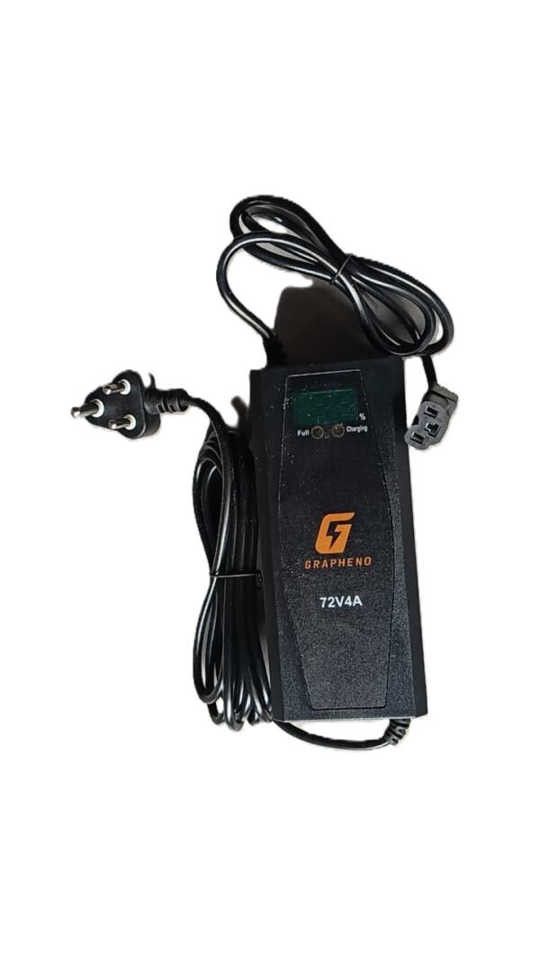 72V 4A 72V 4AMP Graphene Battery Charger with Percentage – Reliable & Efficient Charging