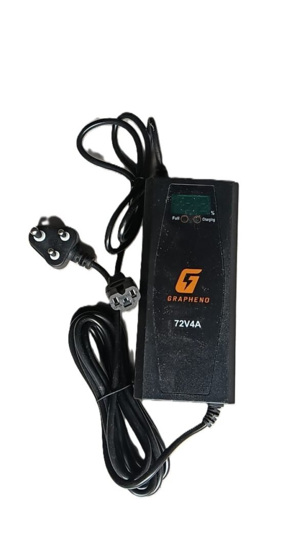 72V 4Av 1 72V 4AMP Graphene Battery Charger with Percentage – Reliable & Efficient Charging