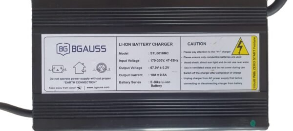 BGauss B8 Lithium Ion Charger – 67.2V 10A | Fast & Efficient Charging
