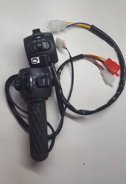 Throttle Assembly for EeVe 4U & E-Rickshaw | RH & LH Grip Set | Multi-Functional | Genuine EeVe India Product