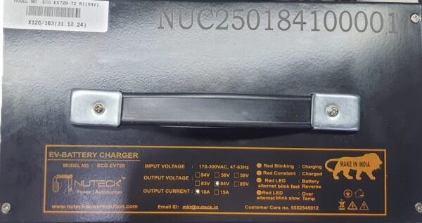 72V 10A Lithium-Ion Charger – NUTECH | Fast & Efficient Charging for EV Scooters
