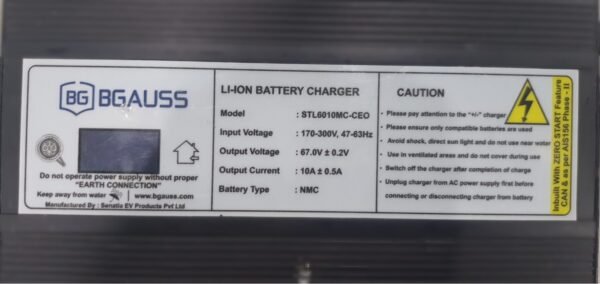 BGauss D15 Lithium-Ion EV Charger – Heavy Duty & Reliable