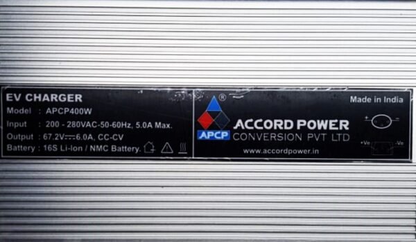 Lithium-ion Charger – 67.2V 6Amp | Durable, Reliable | Accord Power Conversion Pvt Ltd