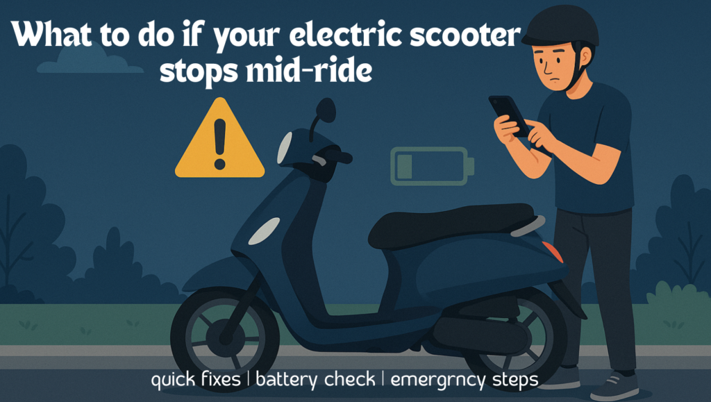 What to do if your electric scooter stops mid-ride