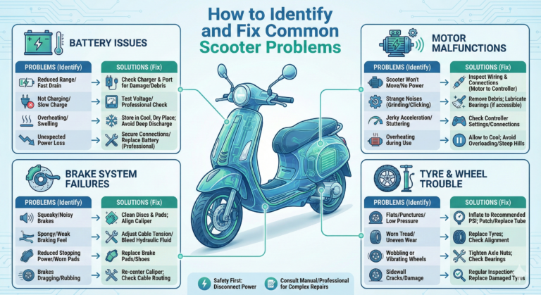 How to Identify and Fix Common Electric Scooter Problems