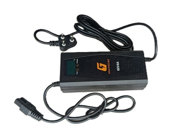 60V 4A Graphene Battery Charger with Percentage Indicator