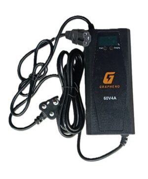 60V 4A Graphene Battery Charger with Percentage Indicator
