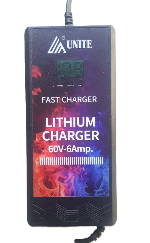 67.2V 6A Lithium-Ion Charger for 16S Battery – Heavy Duty Auto-Cut Charger | UNITE