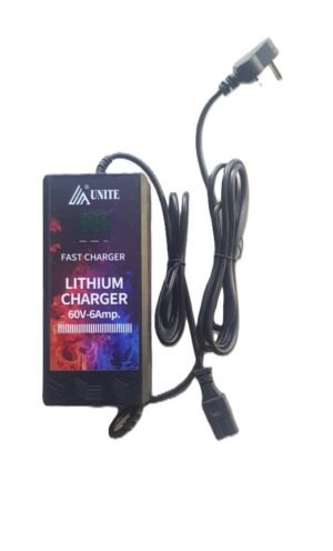 67.2V 6A Lithium-Ion Charger for 16S Battery – Heavy Duty Auto-Cut Charger | UNITE