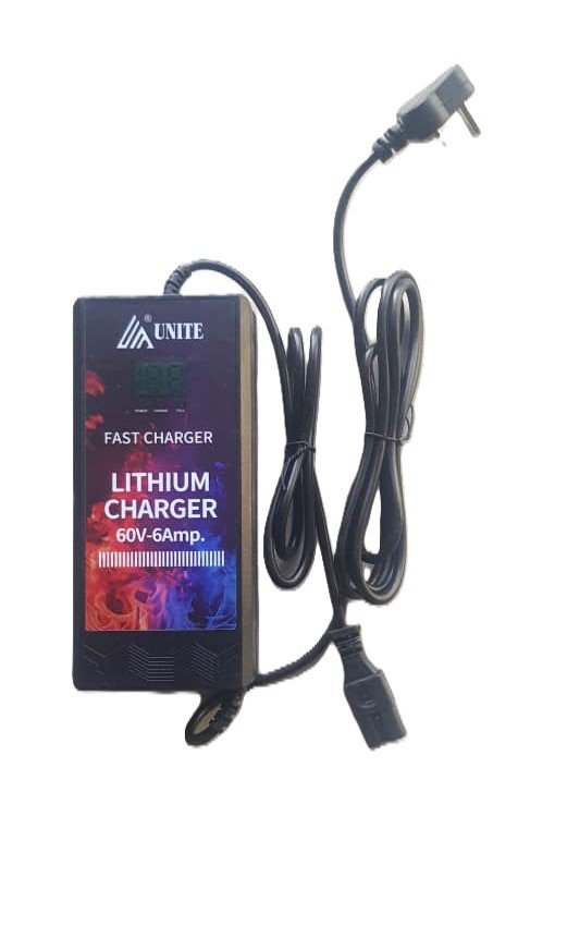 67.2V 6A Lithium-Ion Charger for 16S Battery – Heavy Duty Auto-Cut Charger | UNITE