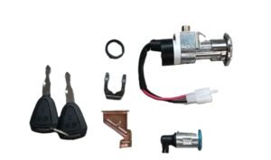 Ignition Lock Set for Hero & Ampere Electric Scooters with Seat Lock & Manual Keys
