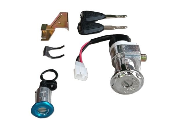 Ignition Lock Set for Hero & Ampere Electric Scooters with Seat Lock & Manual Keys