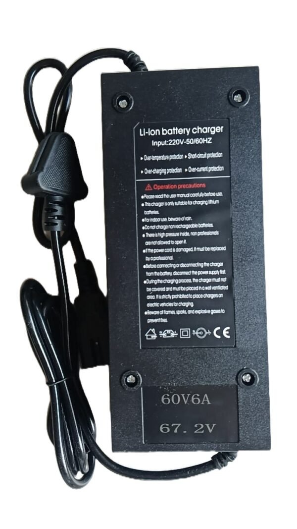 67.2V 6A Lithium Iron Phosphate (LFP) Battery Charger for 18S Battery