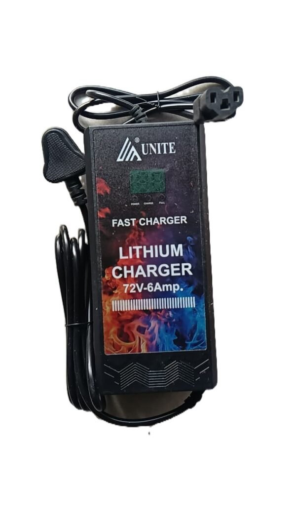72V 6A Lithium-Ion Battery Charger for 20S Battery Pack | Auto-Cut EV Charger | Electric Scooter Battery Charger