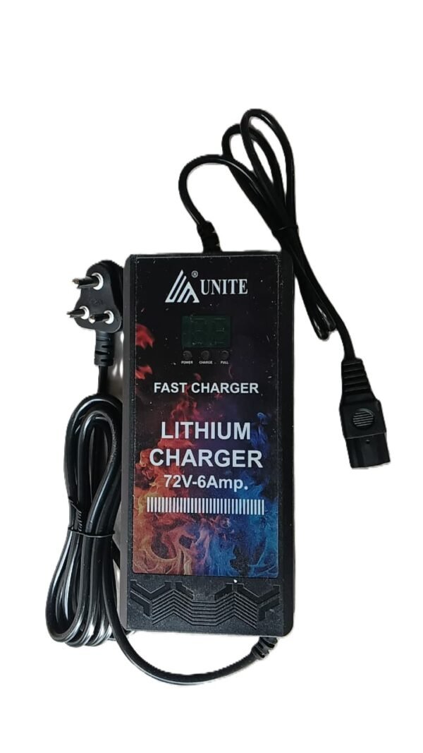 72V 6A Lithium-Ion Battery Charger for 20S Battery Pack | Auto-Cut EV Charger | Electric Scooter Battery Charger
